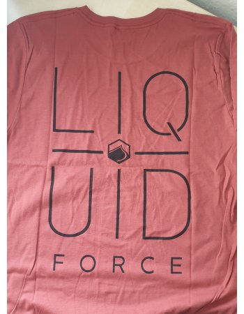 Liquid Force T Shirt rostbraun Rückenprint M