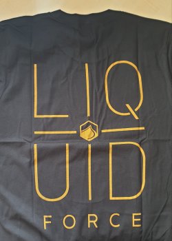 Liquid Force T Shirt schwarz R&uuml;ckenprint M