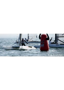 WIP - RED PROMO RACE BUOY 1.7M (INCLUDES SIDE HORNS)