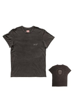 KT - T-Shirt Skull Washed Black 2023