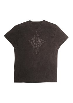 Quatro - T-Shirt Vintage Logo Washed Black 2023