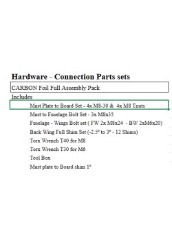 KT - Hardware - Carbon Connection Parts Set