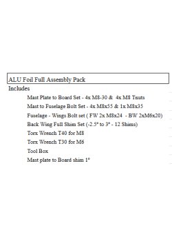 KT - Hardware - Alu Connection Parts Set