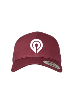 Goya Trucker Cap Logo Maroon