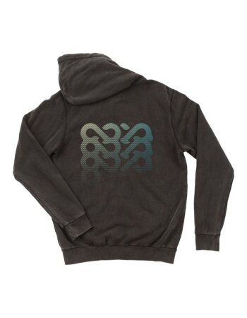 Goya Hoodie Zipper Washed Black