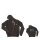 Goya Hoodie Zipper Washed Black