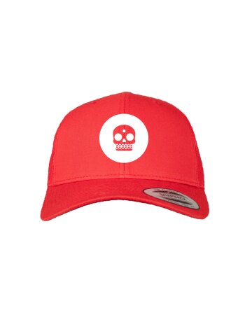 KT Trucker Cap Skull Red