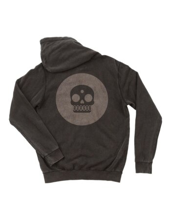 KT Hoodie Zipper Washed Black