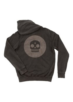 KT Hoodie Zipper Washed Black