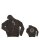 KT Hoodie Zipper Washed Black