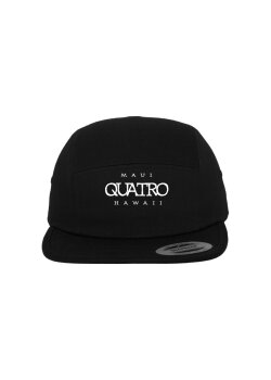 Quatro Jockey Cap Logo Black