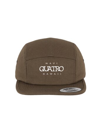 Quatro Jockey Cap Logo Olive